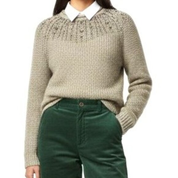 Polo Ralph Lauren Ecru Lurex Beaded Roll Neck Sweater - Picture 15 of 15